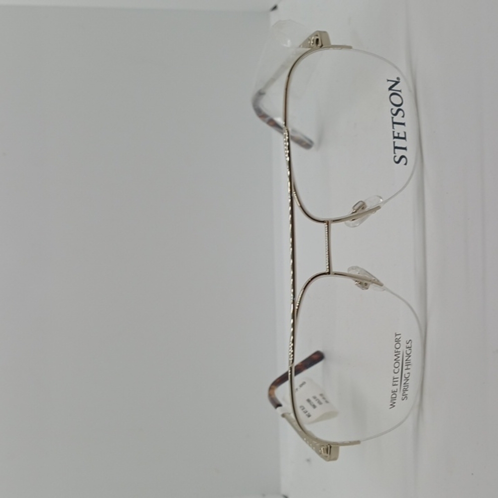 NWT MEN'S STETSON EYEGLASS FRAMES XL31 GOLD